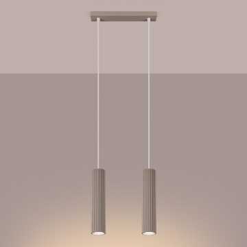 Brilagi - Luster na sajli CRESTO 2xGU10/10W/230V taupe