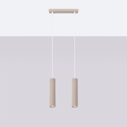 Brilagi - Luster na sajli CRESTO 2xGU10/10W/230V taupe