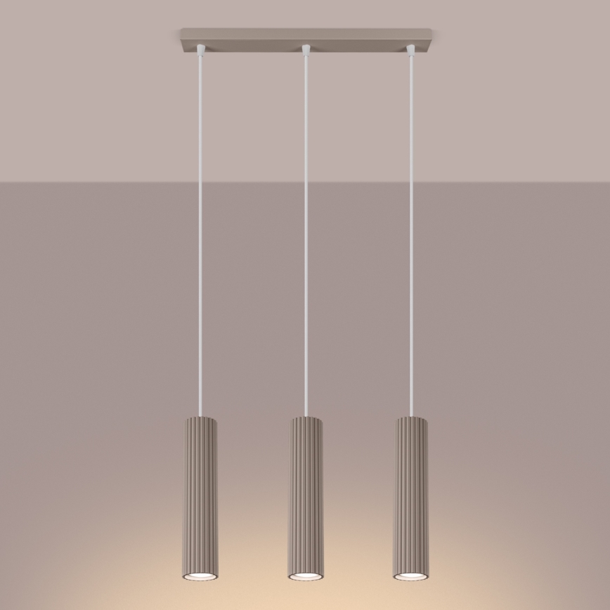 Brilagi - Luster na sajli CRESTO 3xGU10/10W/230V taupe