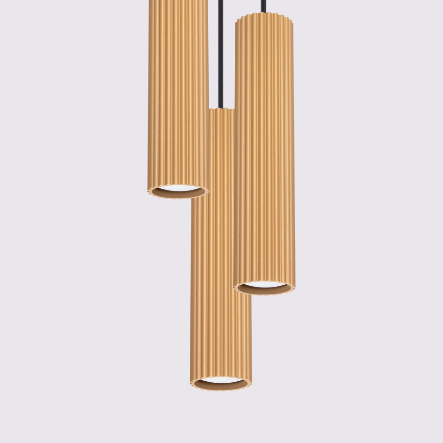 Brilagi - Luster na sajli CRESTO 3xGU10/10W/230V zlatni