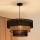 Brilagi - Luster na sajli DAKOTA LUNETA 1xE27/15W/230V pr. 45 cm crna/bež