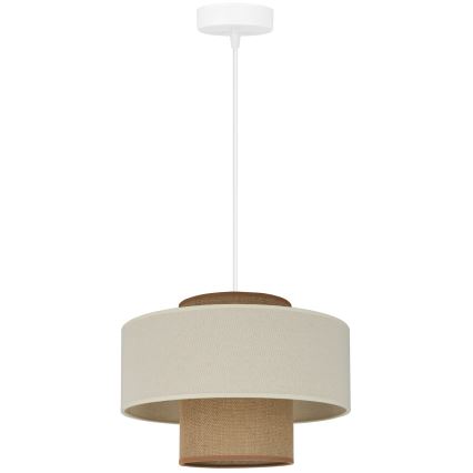 Brilagi - Luster na sajli DALLAS 1xE27/15W/230V pr. 30 cm smeđa/krem/bijela