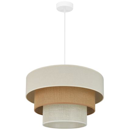 Brilagi - Luster na sajli DENVER LUNETA 1xE27/15W/230V pr. 45 cm bež/smeđa/krem