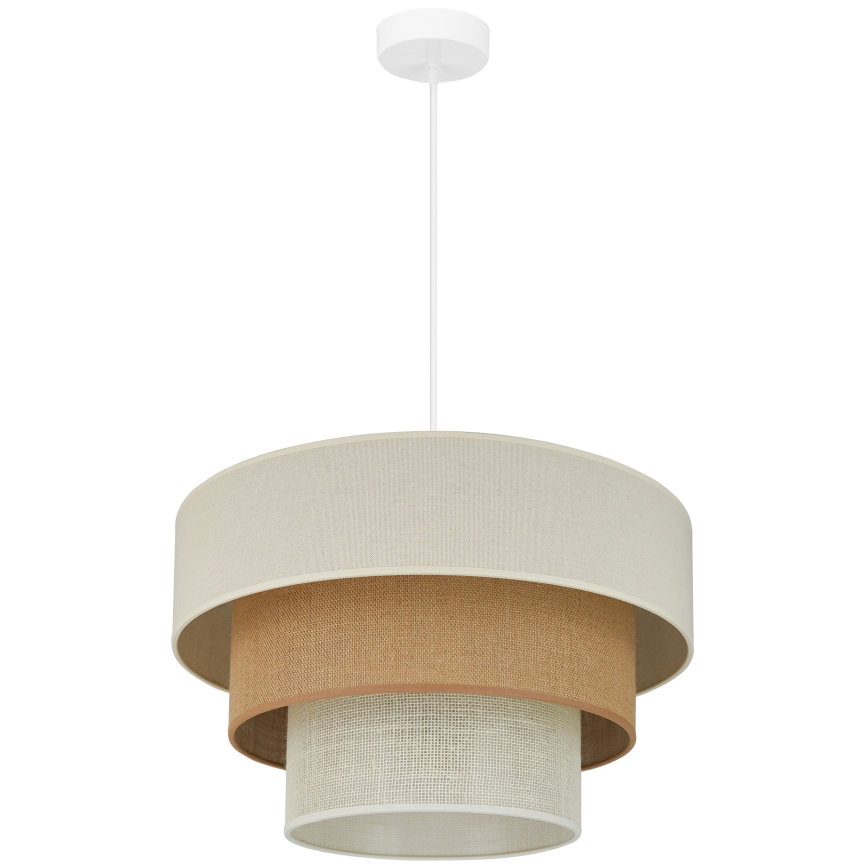 Brilagi - Luster na sajli DENVER LUNETA 1xE27/15W/230V pr. 45 cm bež/smeđa/krem