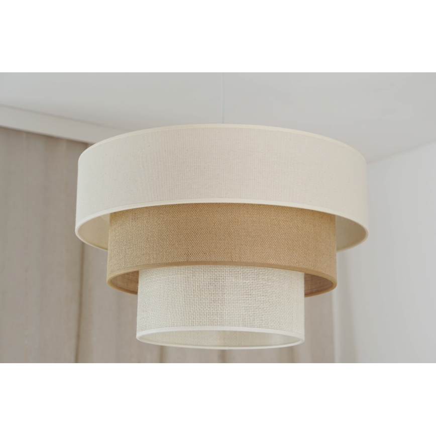 Brilagi - Luster na sajli DENVER LUNETA 1xE27/15W/230V pr. 45 cm bež/smeđa/krem