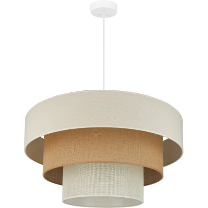 Brilagi - Luster na sajli DENVER LUNETA 1xE27/15W/230V pr. 60 cm bež/smeđa/krem