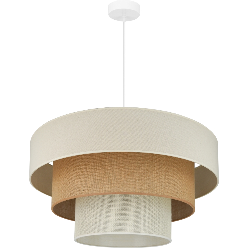 Brilagi - Luster na sajli DENVER LUNETA 1xE27/15W/230V pr. 60 cm bež/smeđa/krem