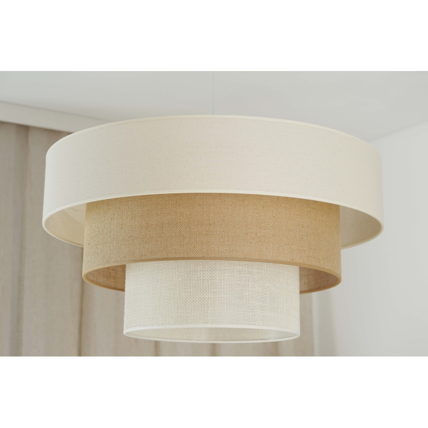 Brilagi - Luster na sajli DENVER LUNETA 1xE27/15W/230V pr. 60 cm bež/smeđa/krem
