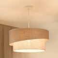 BRILAGI - Luster na sajli DOVER SHINE 1xE27/15W/230V pr. 50 cm siva/krem