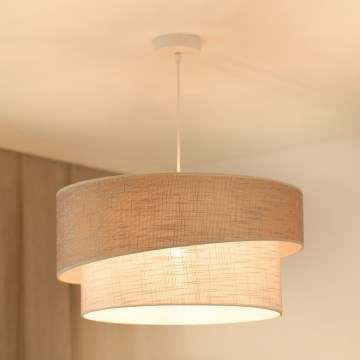 Brilagi - Luster na sajli DOVER SHINE 1xE27/15W/230V pr. 50 cm siva/krem