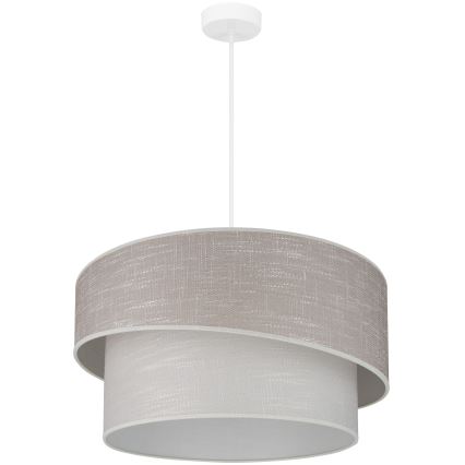 Brilagi - Luster na sajli DOVER SHINE 1xE27/15W/230V pr. 50 cm siva/krem