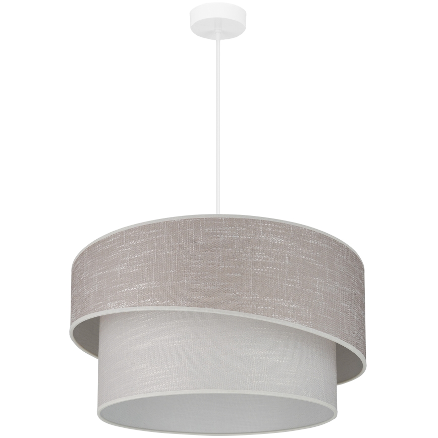 Brilagi - Luster na sajli DOVER SHINE 1xE27/15W/230V pr. 50 cm siva/krem