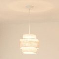 BRILAGI - Luster na sajli DOVER SPACE 1xE27/15W/230V pr. 25 cm siva/krem