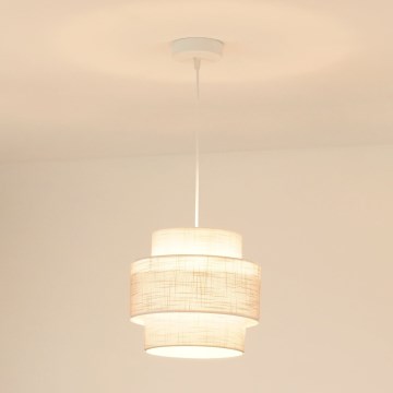 Brilagi - Luster na sajli DOVER SPACE 1xE27/15W/230V pr. 25 cm siva/krem