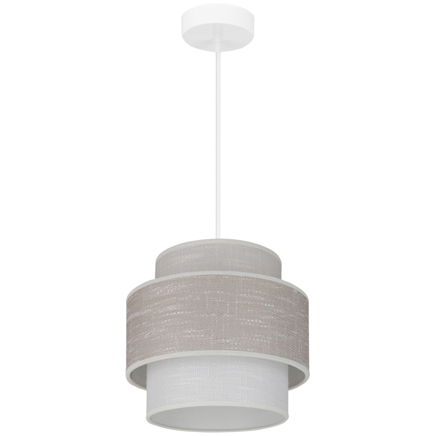 Brilagi - Luster na sajli DOVER SPACE 1xE27/15W/230V pr. 25 cm siva/krem