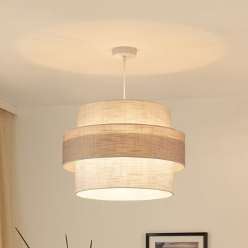 Brilagi - Luster na sajli DOVER SPACE 1xE27/15W/230V pr. 50 cm siva/krem