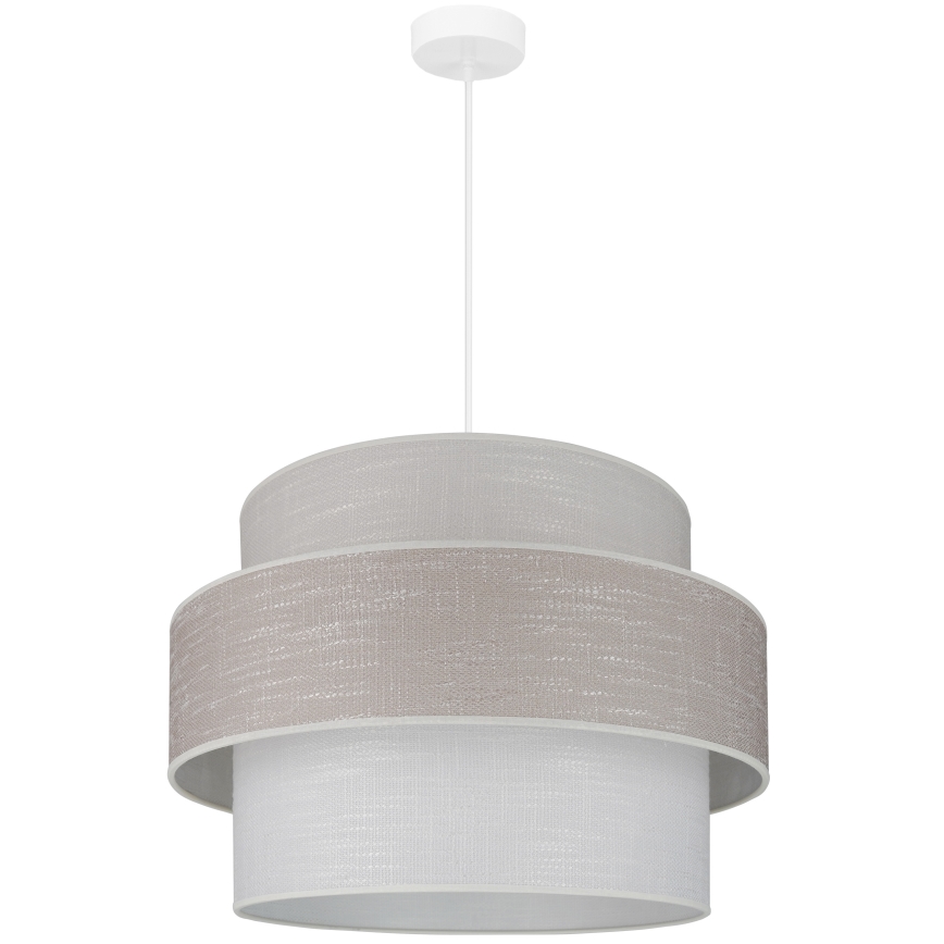 Brilagi - Luster na sajli DOVER SPACE 1xE27/15W/230V pr. 50 cm siva/krem