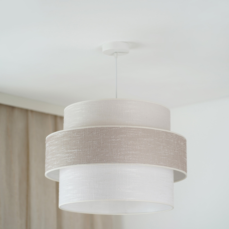 Brilagi - Luster na sajli DOVER SPACE 1xE27/15W/230V pr. 50 cm siva/krem