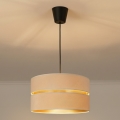 Brilagi - Luster na sajli DUO-DUO 1xE27/60W/230V Ø 40 cm krem/zlatna