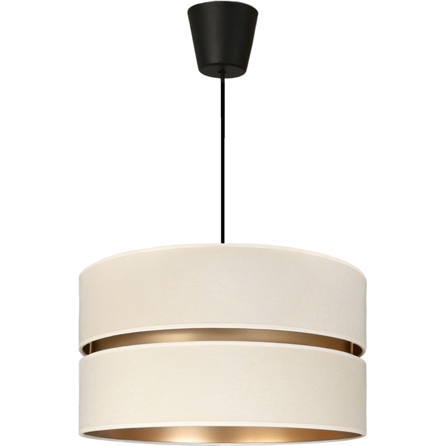 Brilagi - Luster na sajli DUO-DUO 1xE27/60W/230V Ø 40 cm krem/zlatna