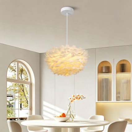 BRILAGI - Luster na sajli FEATHER 3xE27/40W/230V Ø 40 cm bijela