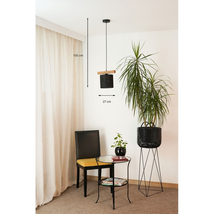 Brilagi - Luster na sajli FOREST 1xE27/15W/230V bor/crna