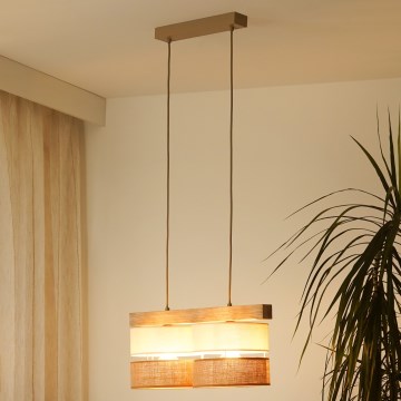 Brilagi - Luster na sajli FOREST 2xE27/15W/230V bor/bež/krem