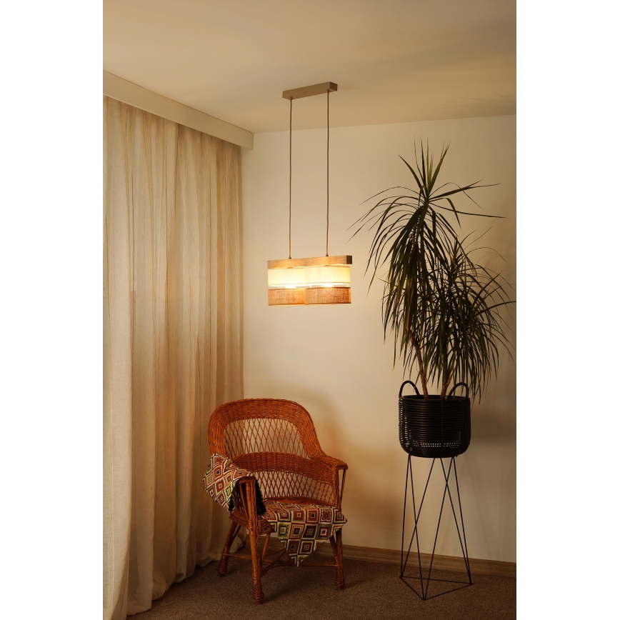 Brilagi - Luster na sajli FOREST 2xE27/15W/230V bor/bež/krem