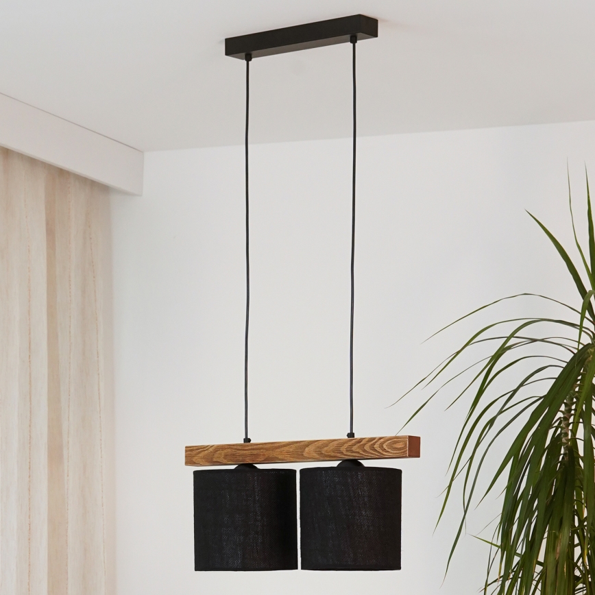 Brilagi - Luster na sajli FOREST 2xE27/15W/230V bor/crna
