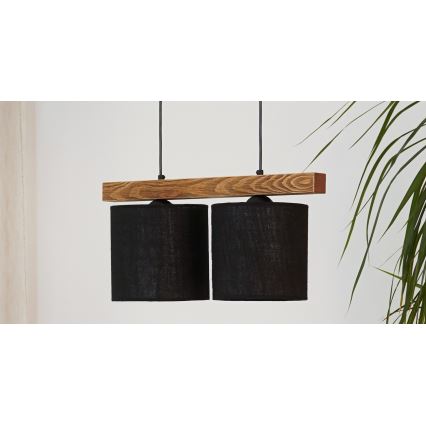Brilagi - Luster na sajli FOREST 2xE27/15W/230V bor/crna