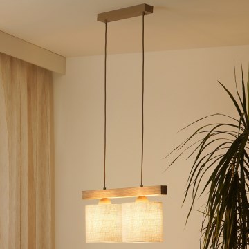 Brilagi - Luster na sajli FOREST 2xE27/15W/230V bor/smeđa/krem