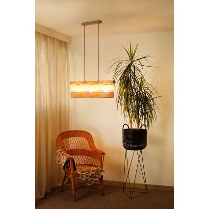 Brilagi - Luster na sajli FOREST 3xE27/15W/230V bor/bež/krem
