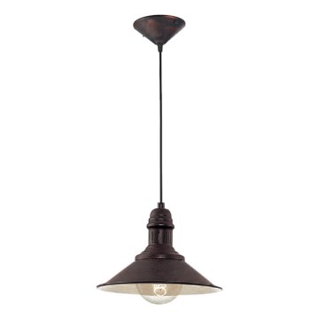 Brilagi - Luster na sajli FORGE 1xE27/60W/230V Ø 22 cm smeđa