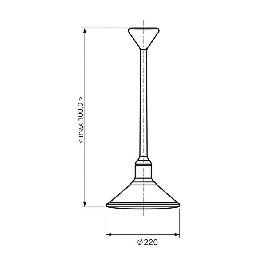 BRILAGI - Luster na sajli FORGE 1xE27/60W/230V Ø 22 cm smeđa