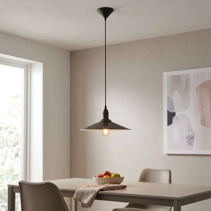 BRILAGI - Luster na sajli FORGE 1xE27/60W/230V Ø 36 cm smeđi