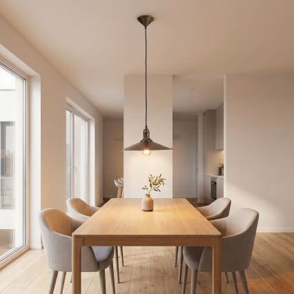 BRILAGI - Luster na sajli FORGE 1xE27/60W/230V Ø 36 cm smeđi