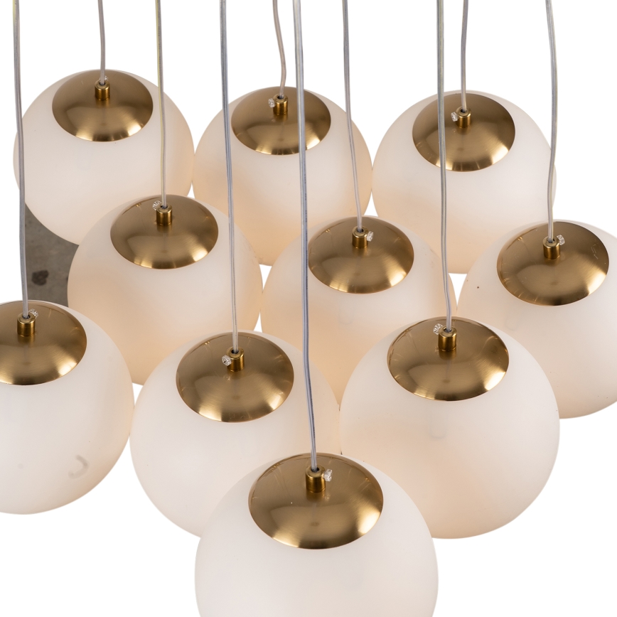 Brilagi - Luster na sajli GLOBE 10xE14/15W/230V bijela