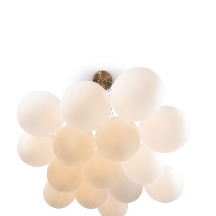 Brilagi - Luster na sajli GLOBE 15xE14/15W/230V bijela
