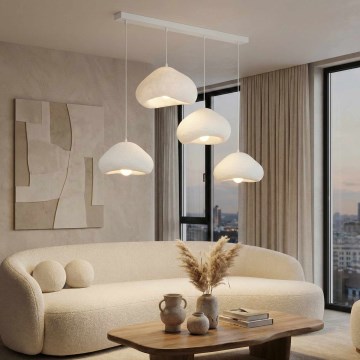 Brilagi - Luster na sajli LORA 4xE27/40W/230V bijela