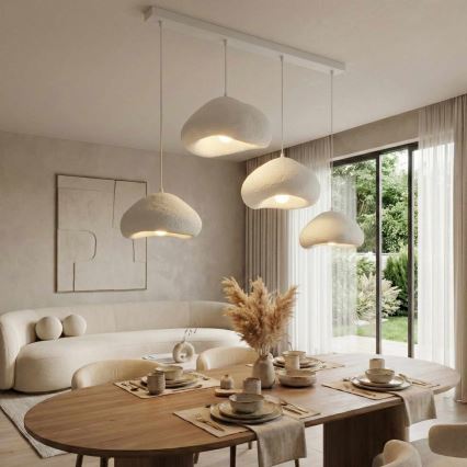 Brilagi - Luster na sajli LORA 4xE27/40W/230V bijela