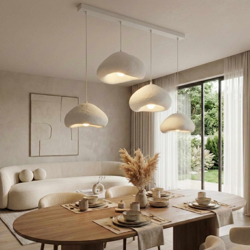 Brilagi - Luster na sajli LORA 4xE27/40W/230V bijela