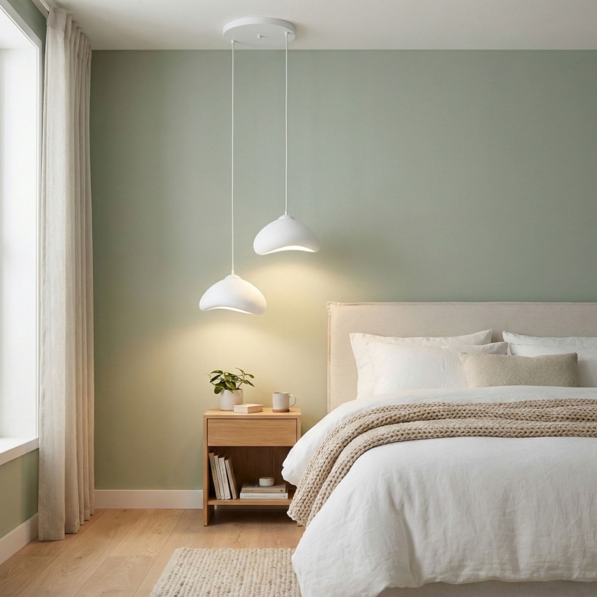 Brilagi - Luster na sajli LUNA 2xE27/40W/230V Ø 45 cm bijela