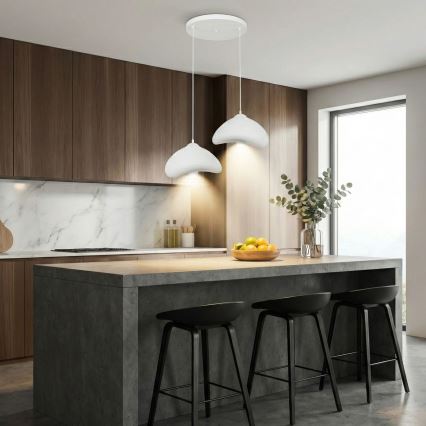 Brilagi - Luster na sajli LUNA 2xE27/40W/230V Ø 45 cm bijela