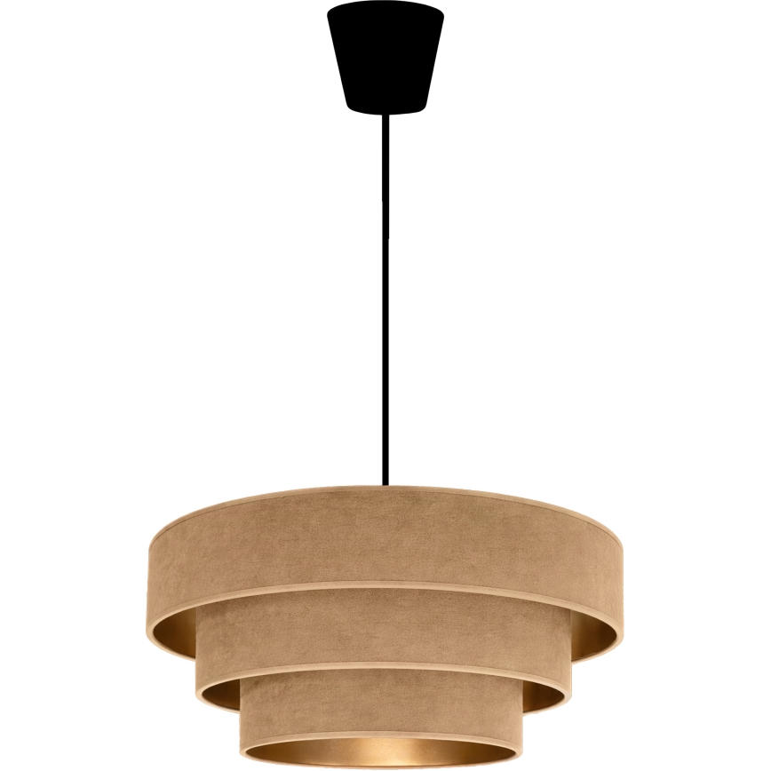Brilagi - Luster na sajli LUNETA 1xE27/60W/230V Ø 40 cm bež/zlatni