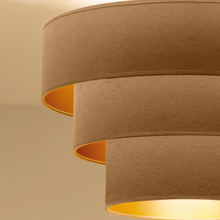 Brilagi - Luster na sajli LUNETA 1xE27/60W/230V Ø 40 cm bež/zlatni