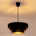 Brilagi - Luster na sajli LUNETA 1xE27/60W/230V Ø 40 cm crna/zlatna
