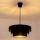 Brilagi - Luster na sajli LUNETA 1xE27/60W/230V Ø 40 cm crna/zlatna