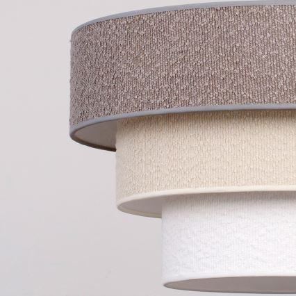 Brilagi - Luster na sajli LUNETA 1xE27/60W/230V Ø 40 cm siva/krem/bijela