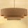Brilagi - Luster na sajli LUNETA 3xE27/60W/230V Ø 80 cm bež/zlatna