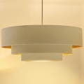 Brilagi - Luster na sajli LUNETA 3xE27/60W/230V Ø 80 cm krem/zlatna